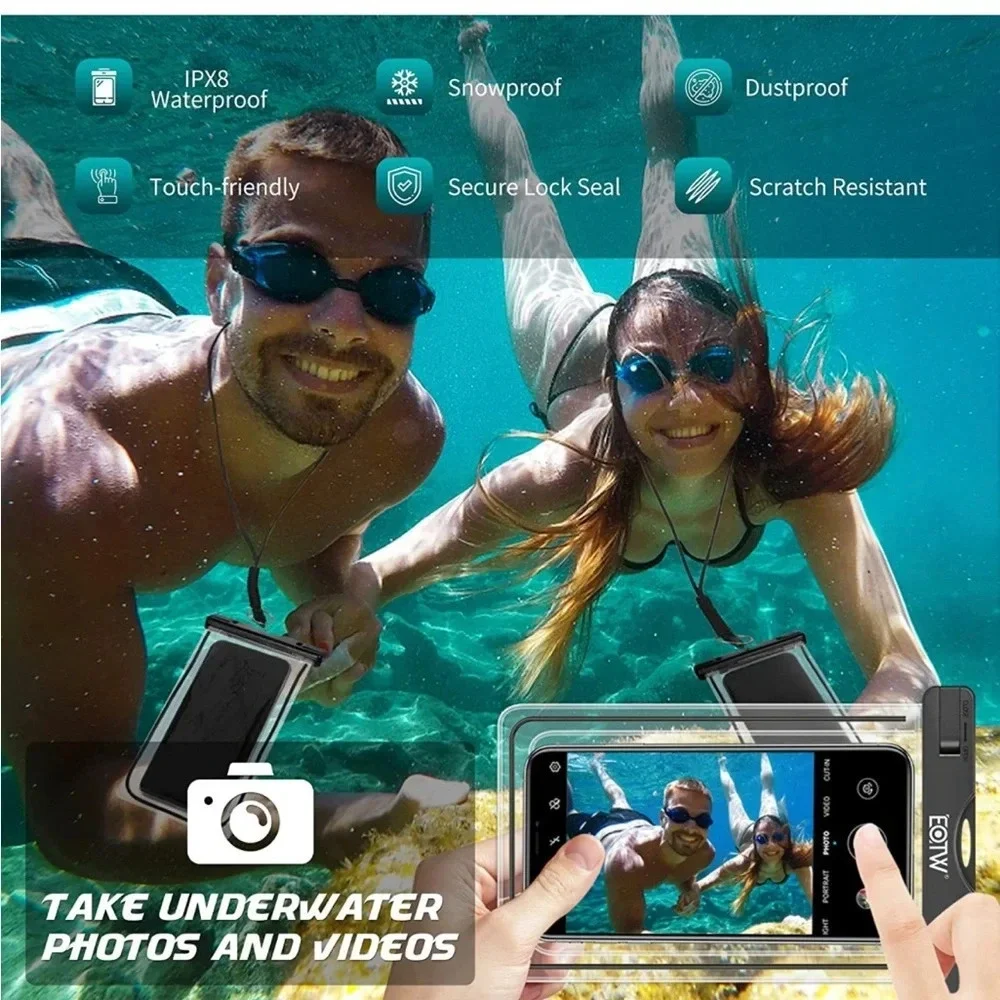 EOTW Waterproof Case, Universal Waterproof Phone Pouch Cellphone Dry Bag